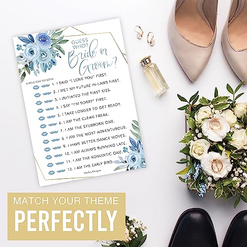 Dusty Blue Bridal Shower Games