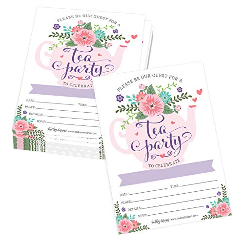 Kids Party Invitations Shop by Theme | Tea Party