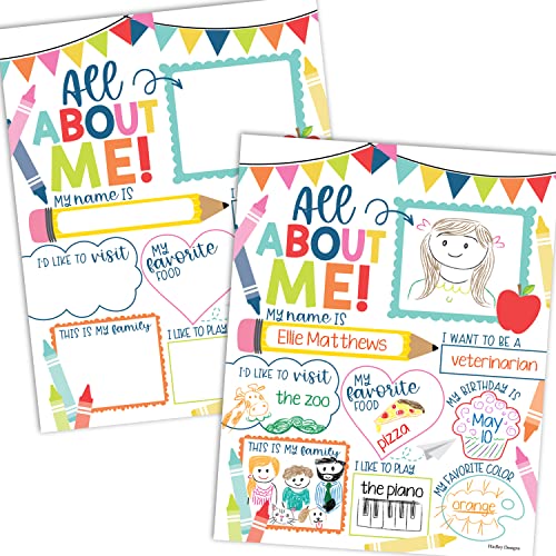 Colorful All About Me Posters