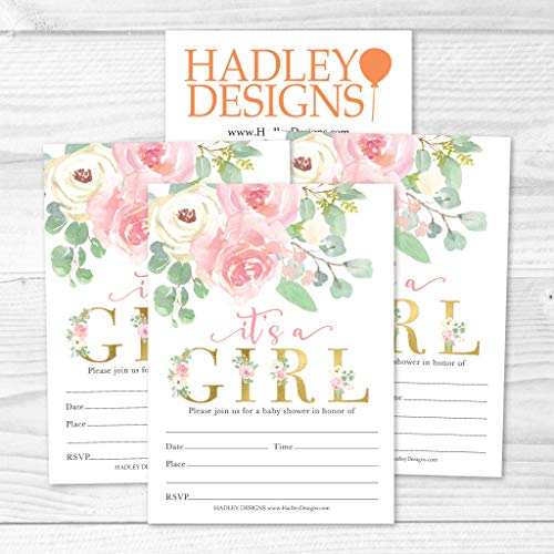 Floral Baby Shower Invitation