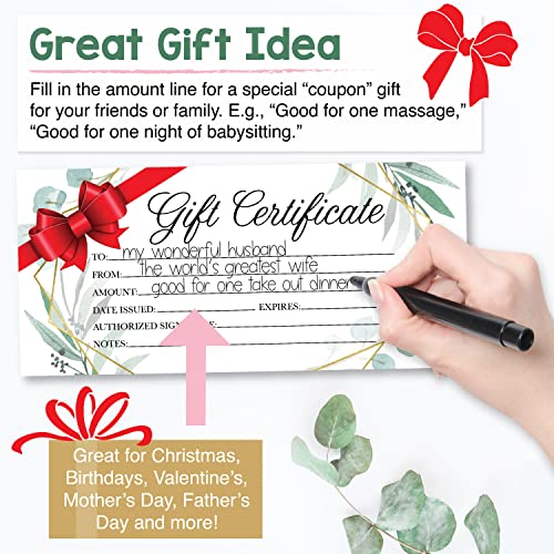 Greenery Gift Certificates