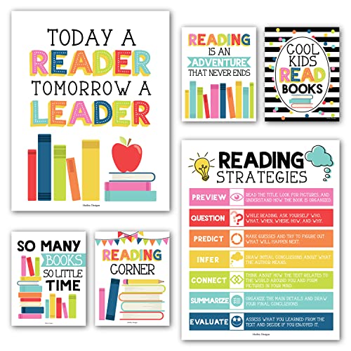 Colorful on White Reading Motivational Posters