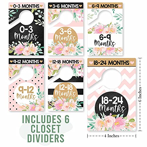 Floral Baby Closet Dividers