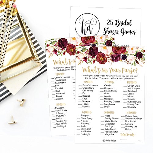 Floral Bridal Shower Games