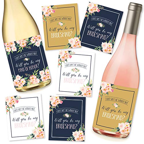 Floral Wine Labels