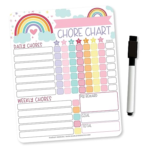 Rainbow Chore Charts