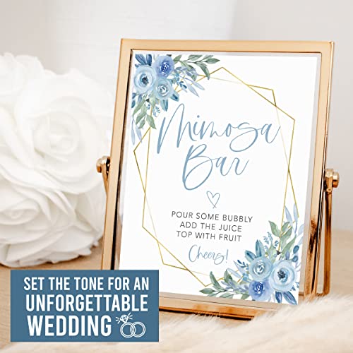 Dusty Blue Wedding Signs & Decor