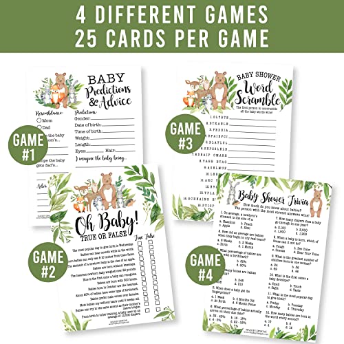 Woodland Baby Shower Games