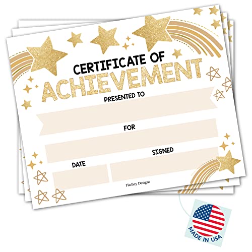 Gold Star Certificate of Achievement