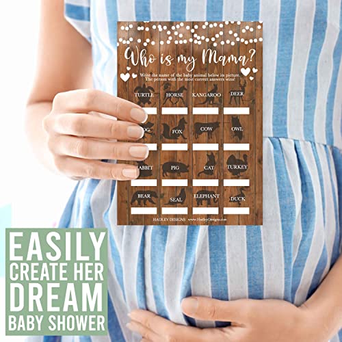 Rustic Baby Shower Games