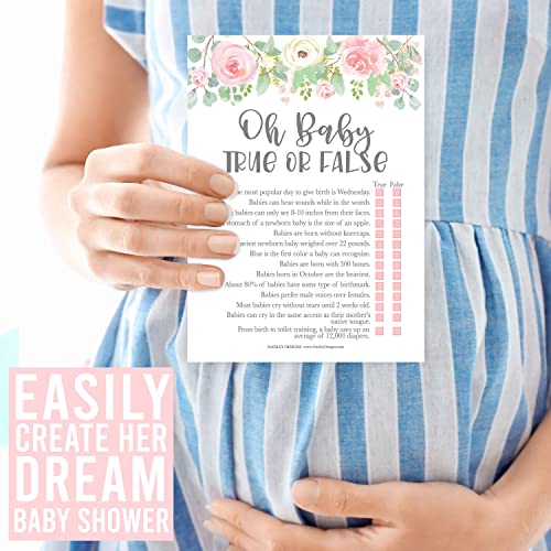 Floral Baby Shower Games