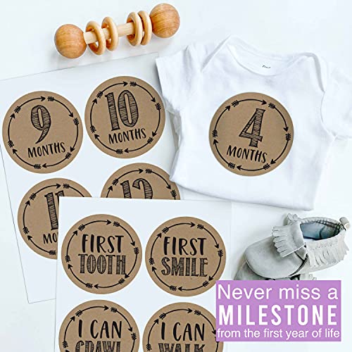 Rustic Baby Milestone Stickers