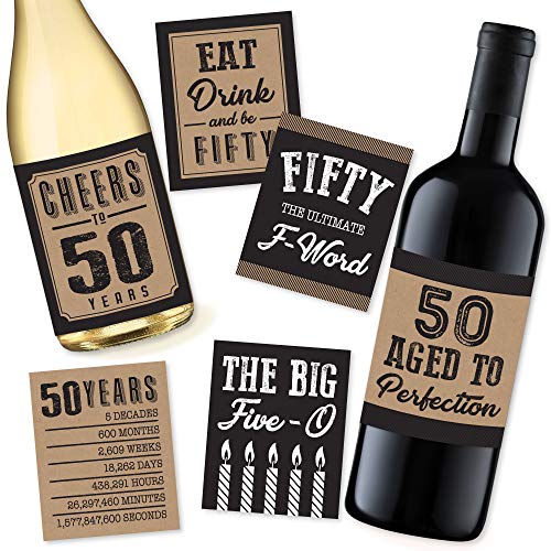 Birthday Milestone Wine Label