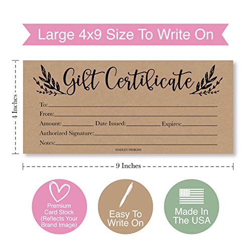 Gift Certificates