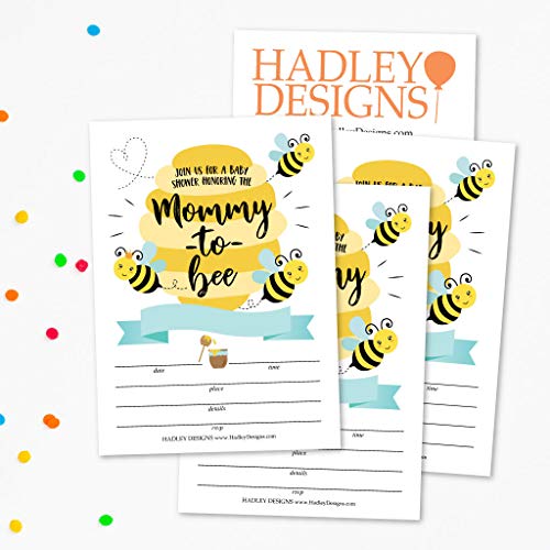 Mommy to Bee Baby Shower Invitation