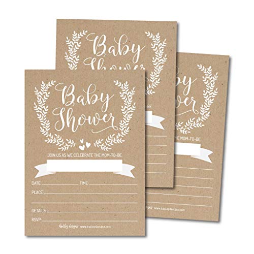 Baby Shower Invitations Shop by Theme | Rustic