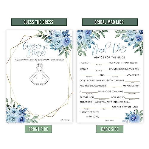 Dusty Blue Bridal Shower Games