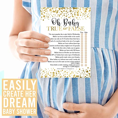 Gold Baby Shower Games
