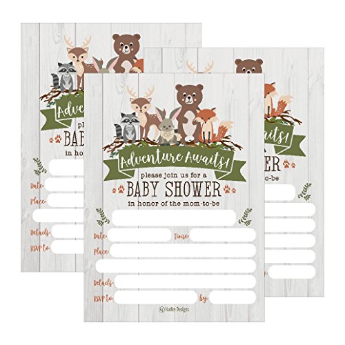 Woodland Baby Shower Invitation