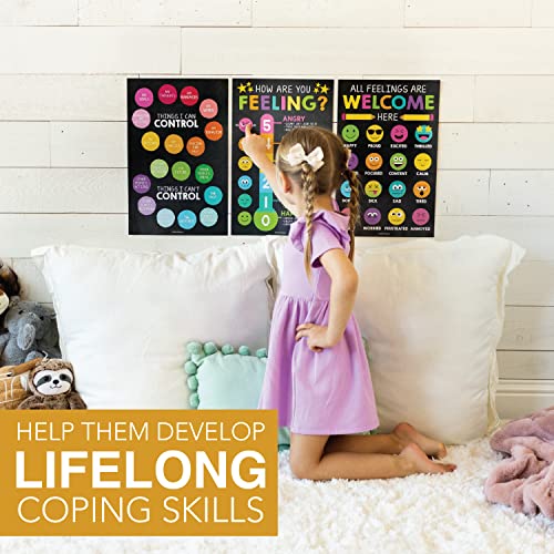 Colorful Chalk Feelings Posters