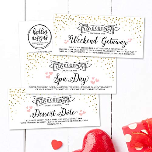 Simplistic Love Coupons | Set of 15 | Romantic Gifts