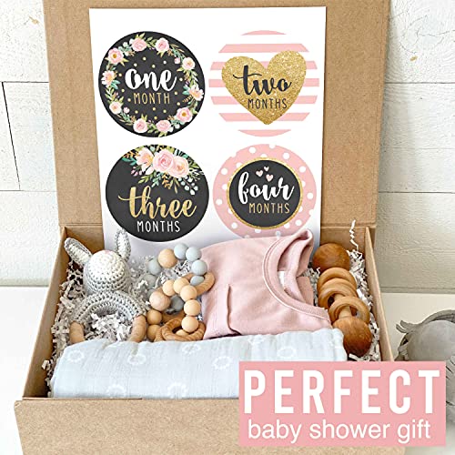 Floral Baby Milestone Stickers