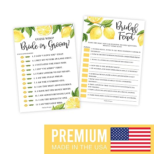 Lemon Bridal Shower Games