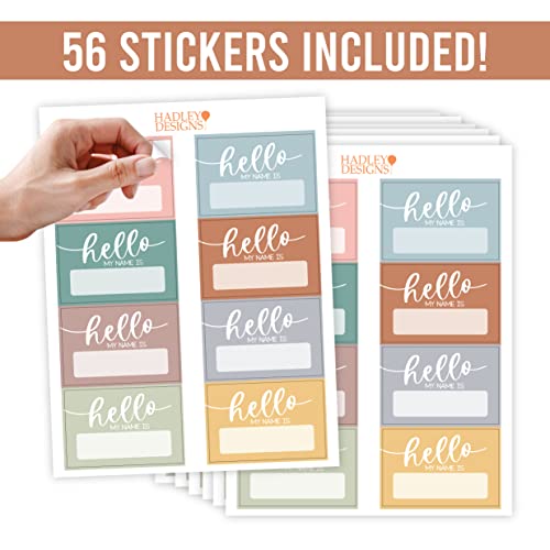 Colorful Name Tag Stickers