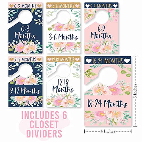 Floral Baby Closet Dividers