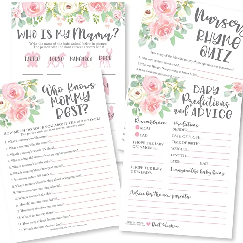 Floral Baby Shower Games