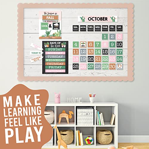 Boho Rainbow Classroom Calendar