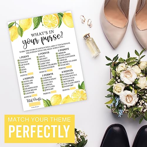 Lemon Bridal Shower Games