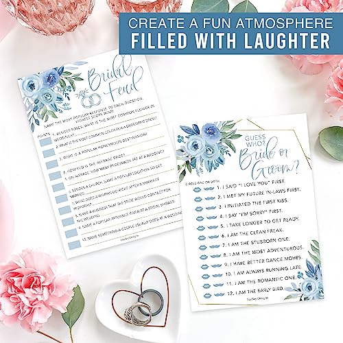 Dusty Blue Bridal Shower Games