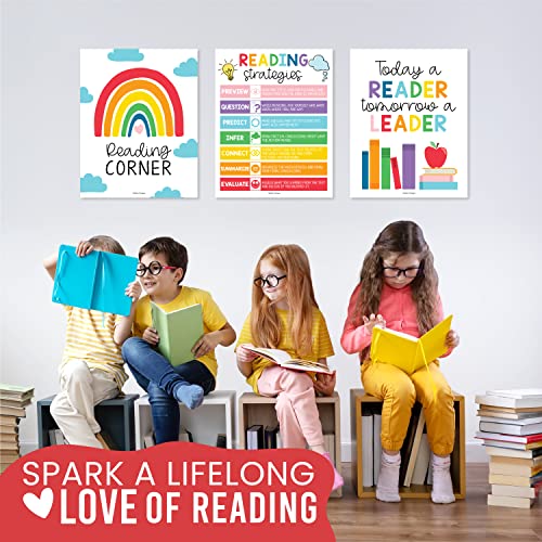 Rainbow Reading Motivational Posters