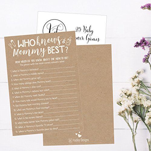 Rustic Baby Shower Games