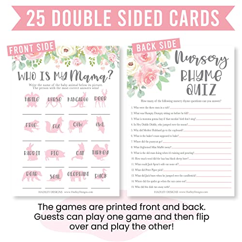 Floral Baby Shower Games