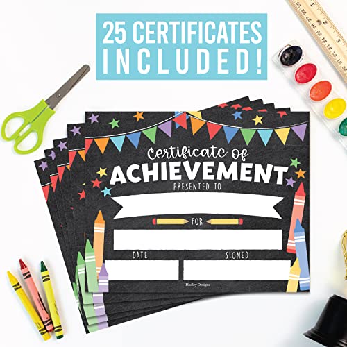 Colorful Bright Chalk Certificate of Achievement