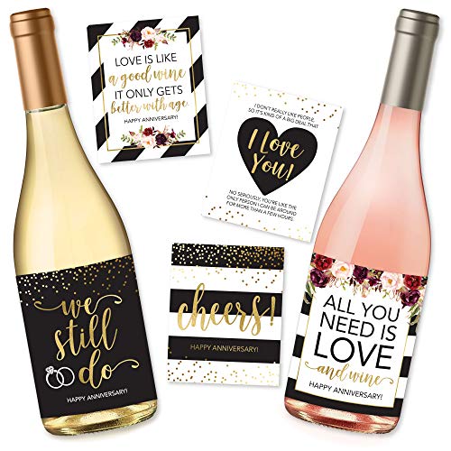 Wedding Anniversary Wine Labels