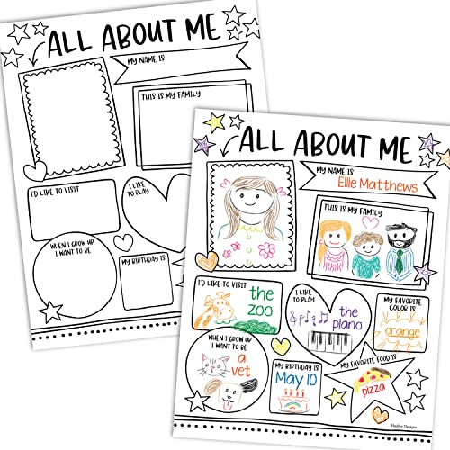 Black & White Classic All About Me Posters