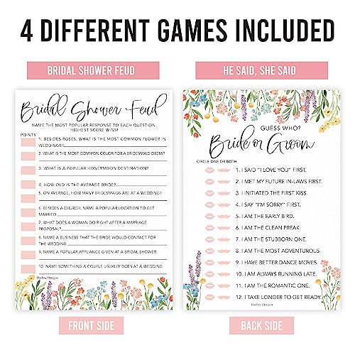 Wildflower Bridal Shower Games