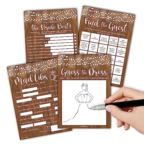 Rustic Bridal Shower Games