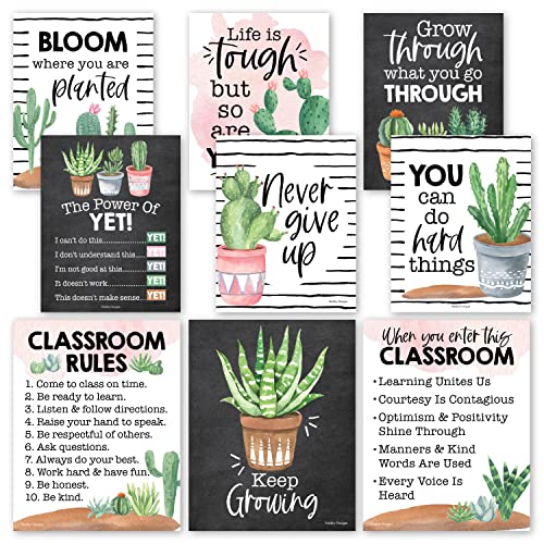 Cactus Classroom Motivational Posters
