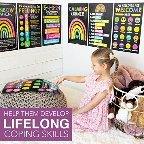 Colorful Chalk Calming Corner Posters