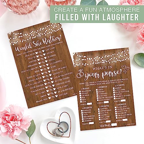 Rustic Bridal Shower Games