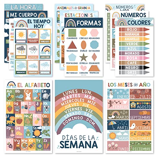 Boho Spanish Posters Set of 12