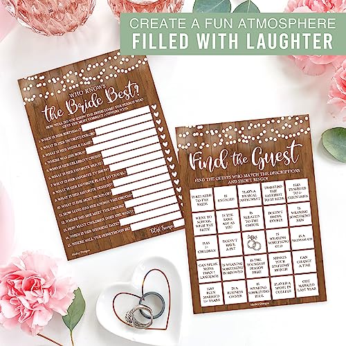 Rustic Bridal Shower Games