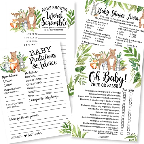 Baby Shower Games Shop by Theme | Woodland