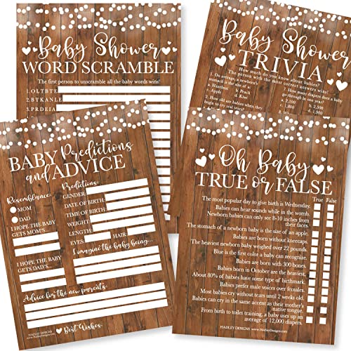 Rustic Baby Shower Games
