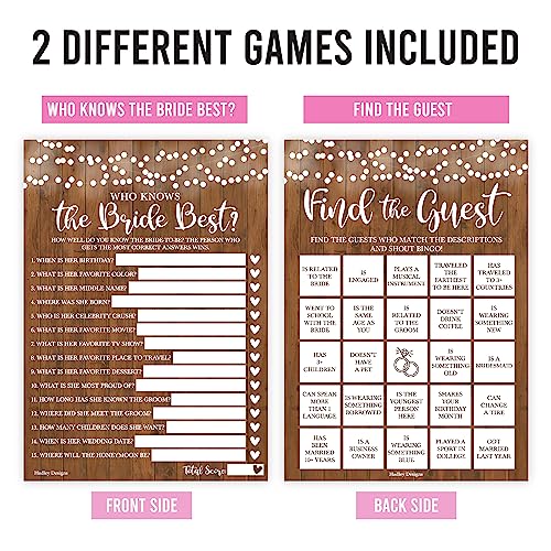 Rustic Bridal Shower Games