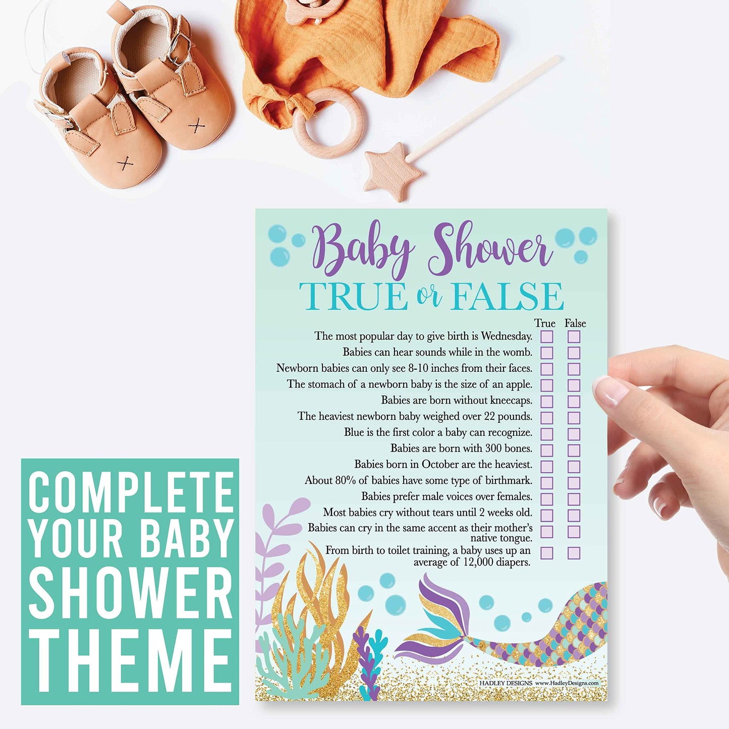 Mermaid Baby Shower Games